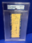 Willie Shoemaker Signed Last Race At Santa Anita Bet Ticket Psa dna Auto 10