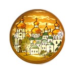 Vtg Carved Painted Small Signed Round Wooden Russian Boxes Receipt Included 4 