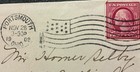 Portsmouth Ohio Small Ladies Postal Cover 1909 Nice Flag Cancel