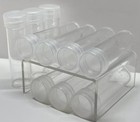 10 Qty Edgar Marcus Clear Round Cent   Penny Coin Tubes Made In Usa          Archiv