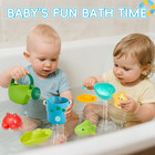 Baby Bath Toys For Kids Ages 1-3  16pcs Mold Free Bath Toys For Toddlers 2-4 Bat