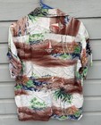 Vintage 1940s 50s The Liberty House Rayon Crepe Aloha Hawaiian Shirt Men   s M