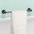 Bathroom Towel Bar 24inch  Stainless Steel Rust Proof  2 Pack  Matt Black