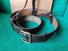 Officer Sam Browne Belt   Sam Browne Shoulder Strap Brown Leather Brass Ussr
