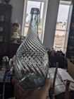 Original Aqua Zanesville Ohio Midwestern Swirl Glass Pontil Bottle Globular