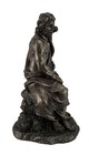 Asclepius Greek God Of Medicine Holding Serpent Entwined Staff Bronzed Statue