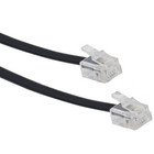 10ft Telephone Line Cord Cable Wire 6p4c Rj11 Dsl Modem Fax Phone To Wall Black