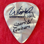 Willie Nelson 2002 Longtime Friend Jimmy Carter  nobel Peace Prize  Guitar Pick