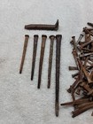 Vtg Square Head Nail Rusty 1lb 13oz Lot Of 232 Nails Farmhouse Western Decor 