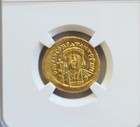 Byzantine Tiberius Ii   Constantine Solidus Ngc Ms Ancient Gold Coin