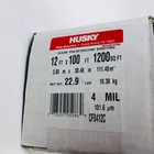 Husky 12  X 100  Plastic Sheeting Poly-america 412c Clear 4-mil Low Density