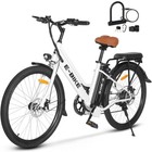Ebike 26   For Adults Electric Bike City Commuting Bicycle E-bike W lock Kit