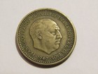 Spain 1947  49  1 Una Peseta Coin