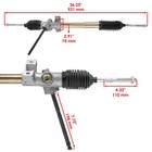 Steering Rack And Pinion W tie Rod Ends For John Deere Gator Ts   Tx   Turf 4x2