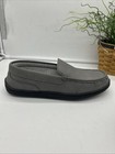 My Slippers Gray Leather Moccasin Comfort Slip-on Slipper Shoes Men s Size 11