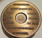 Alcoholics Anonymous Aa 14 Year Bronze Medallion Coin Chip Token Sobriety Sober