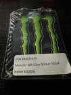Team Issued Monster  Energy 3   x4    Sticker Green Logo Decal
