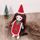 Dollhouse Miniature Christmas Doll Clothes Elf Winter Outfits Set For 1 12