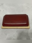 Vintage Milos Watch Presentation Box Case Burgundy Leatherette Mid Century