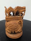 Indian Hand Carved Royal Ambabari Wooden Elephant