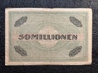 Germany 50 Million Mark 1923 Hyperinflation Emergency Note      1592