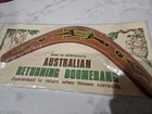 New In Package Australian Returning Boomerang Wood