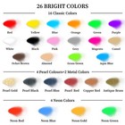Airbrush Paint Set-26 Colors   Ready To Spray  Water Based Acrylic Kit For