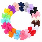 20 Pack Grosgrain Ribbon Hair Bows With Alligator Clips For Girls