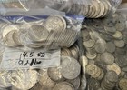 1950-1953 Mexican 30  Silver 25 Centavos - Round Cap   Ray Balance Scale Coin