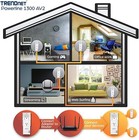 Trendnet Tpl-423e2k Powerline 1300 Av2 Adapter Kit  With Built-in Outlet