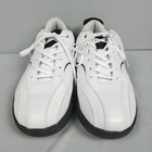 Brunswick Vapor Bowling Shoes Men Size 11 Black White Leather Low Lace-up