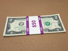 Lot - 25   2 Bills  Two Dollar Bills 2017a Uncirculated Sequential 50th Birthday