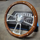 14  Billet Steering Wheel Gmc Wood Rivet Half Wrap Modern Gmc Logo Horn Button