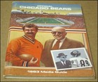 1983 Chicago Bears Football Team Media Guide Mike Ditka George Halas Payton