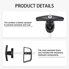 Shed Door T-handle Lock Kit Replacement W  4 Keys   Tools Fit Gate  Barn  Garage