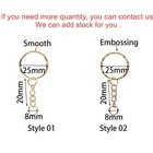 20 50pcs Key Ring Key Chain Round Split Keyfob Keyrings With Jump Ring For Keych