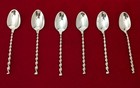 Antique Gorham Sterling Silver No 5-c Demitasse Set Of 6 Spoons  4 1 8  Long