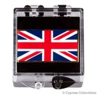 Uk Flag Enamel Lapel Pin Gold Border Union Jack United Kingdom British Tie Tack