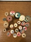 Vintage Wooden Sewing Spools Lot Of 23