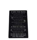 Engraved Bereavement Gift For Loss Of Brother Wallet Insert Memorial Love Card