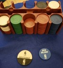 Nba Poker Set Tin Texas Hold  em Rules  Chips  Cards  Dealer   Big Blind Buttons