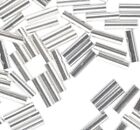 925 Sterling Silver 1x5mm Tube Beads 50pcs  5601-5