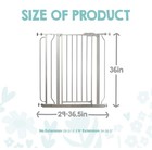 New   Regalo Safety 36  Extra Tall Baby Gate  Pets Gate 29 -36 5  Wide  Platinum