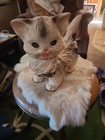 Vintage 1960 Edward Mobley Rubber Cat Kitten Figurine  Arrow Rubber   Plastics 