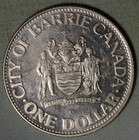 Barrie Canada Trade Dollar  1978   Locomotive  99    Tracked Shipping