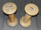 Antique Vintage Primitive 9    Sewing Spools Bobbin Thread Spindles Lestershire Uk