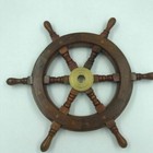 Nautical Vintage Antique 24   Wheel Wall Ships Decor Sea Brass Boat Gift