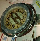 Vintage Dirigo Brass Bronze  Marine Compass And Base Alone Captain Ship Boat