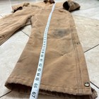 Carhartt Coveralls Mens 50 Tall Brown X01 Quilt Lined Insulated Duck Canvas Usa