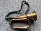 Vintage Copper Brass Military Style Bugle Horn Instrument